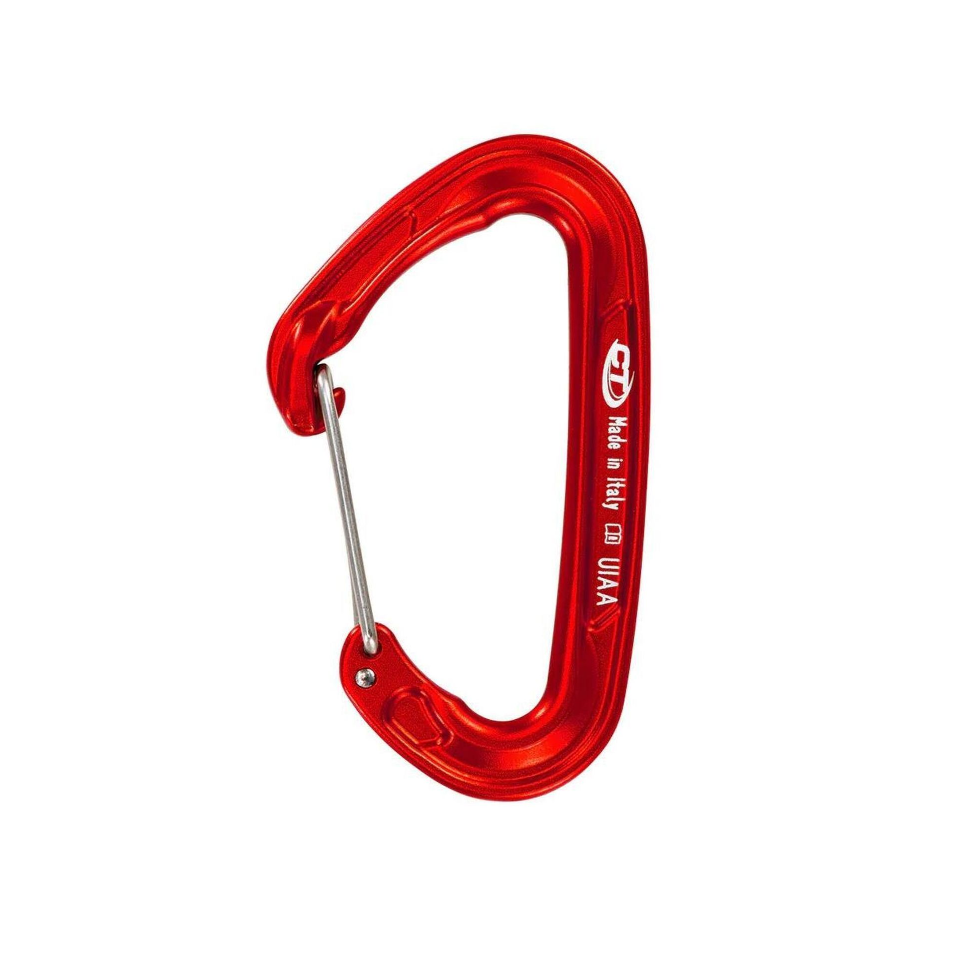 Climbing Technology Fly-Weight Evo Karabinek, red colour 2021 Karabinki niezakręcane 2C43900YJACTSTD