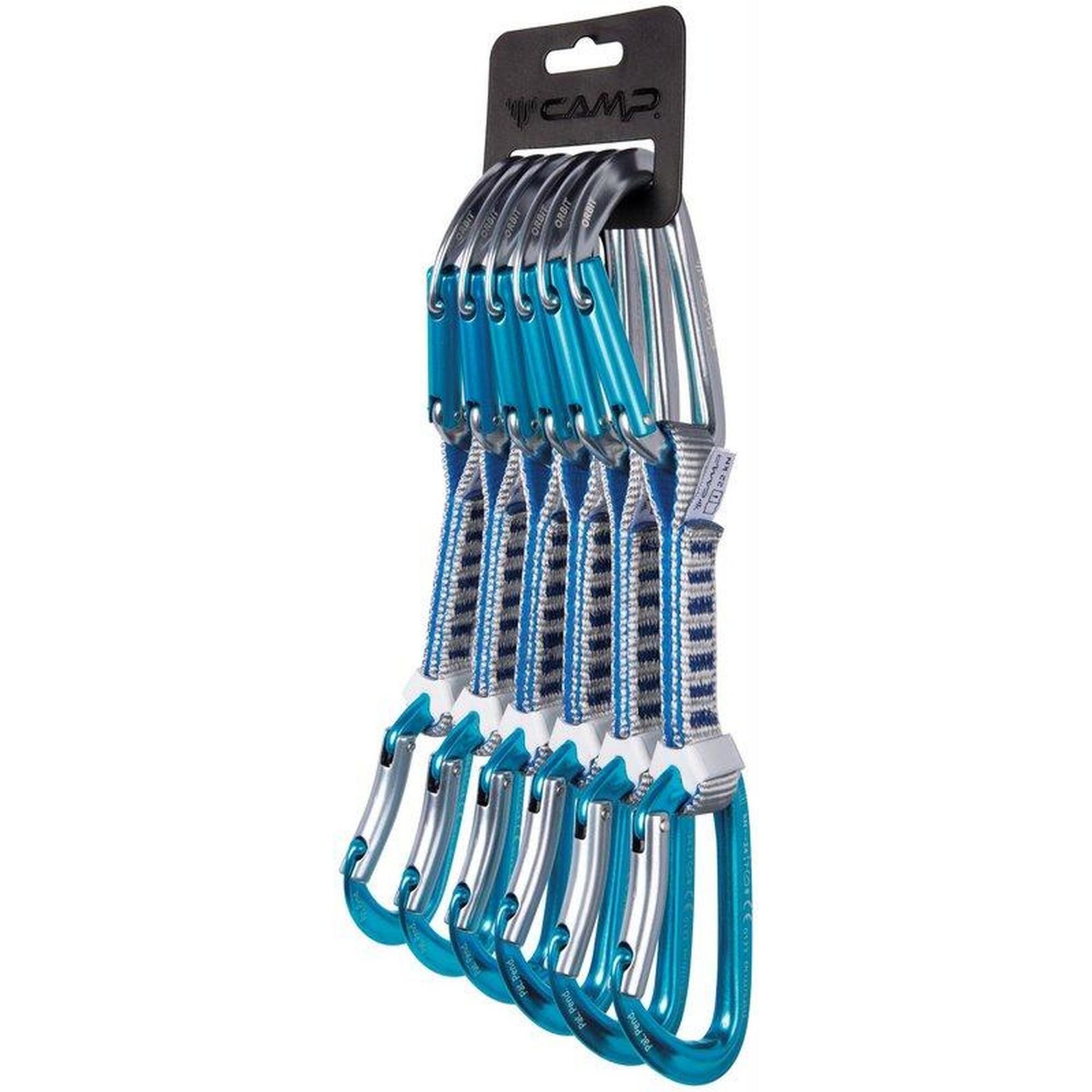 Ekspresy wspinaczkowe Camp Orbit Express KS 12 cm 6-pack - grey/blue/blue