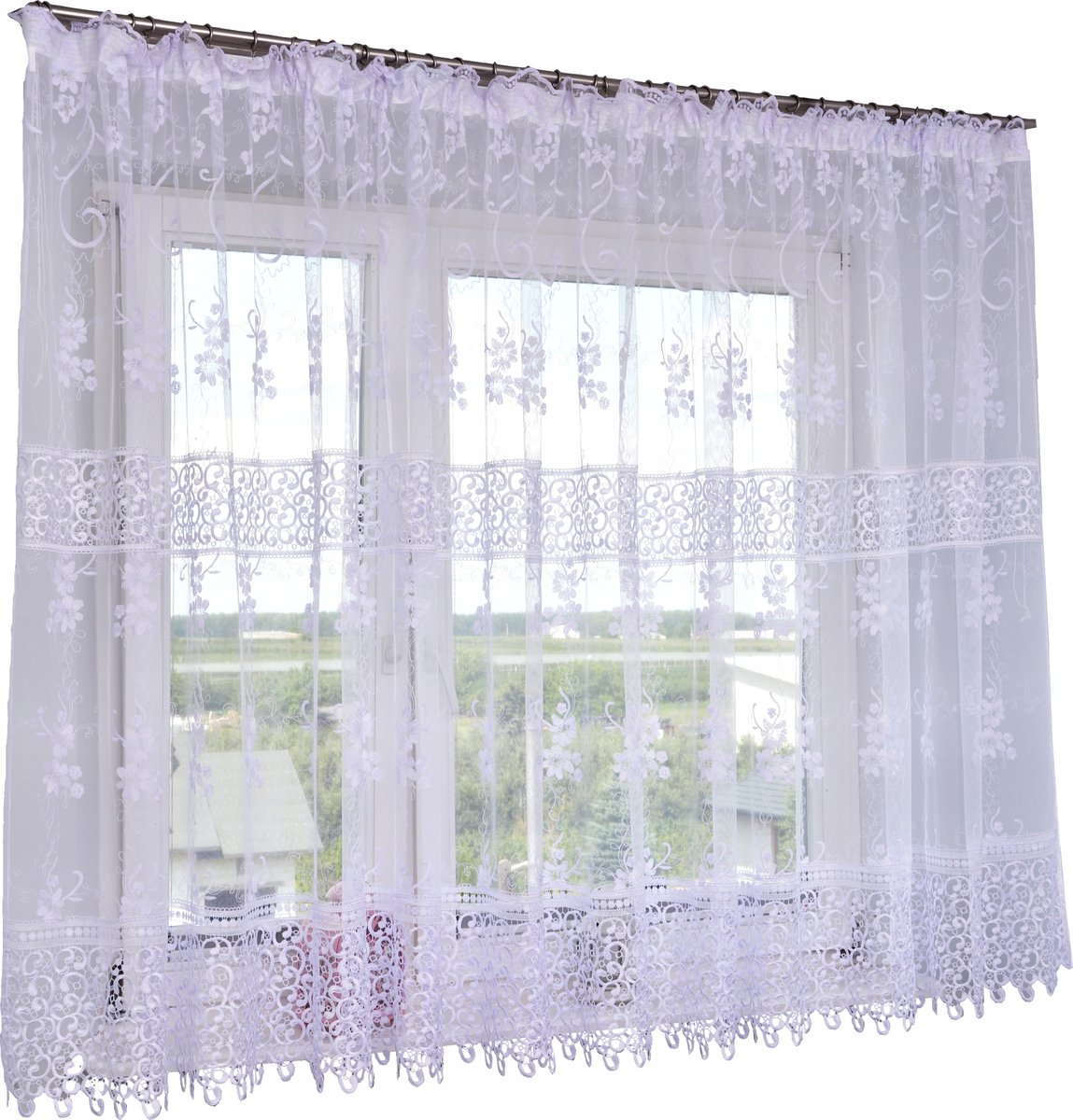 FIRANKA GOTOWA Z HAFTOWANEJ MARKIZETY 300X180