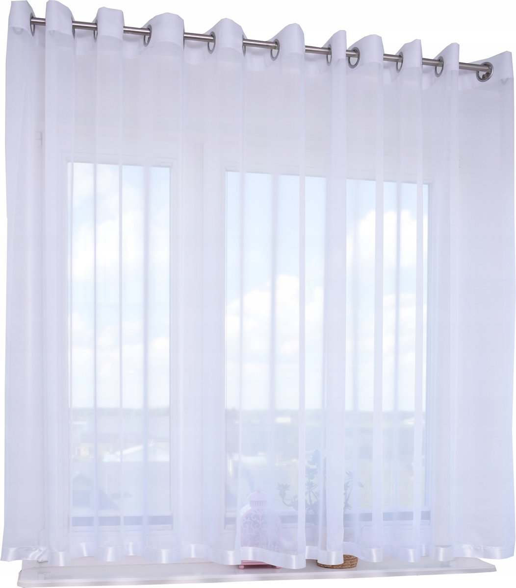 FIRANA GOTOWA DŁUGA PRZELOTKI 500x230 cm woalowa gładka