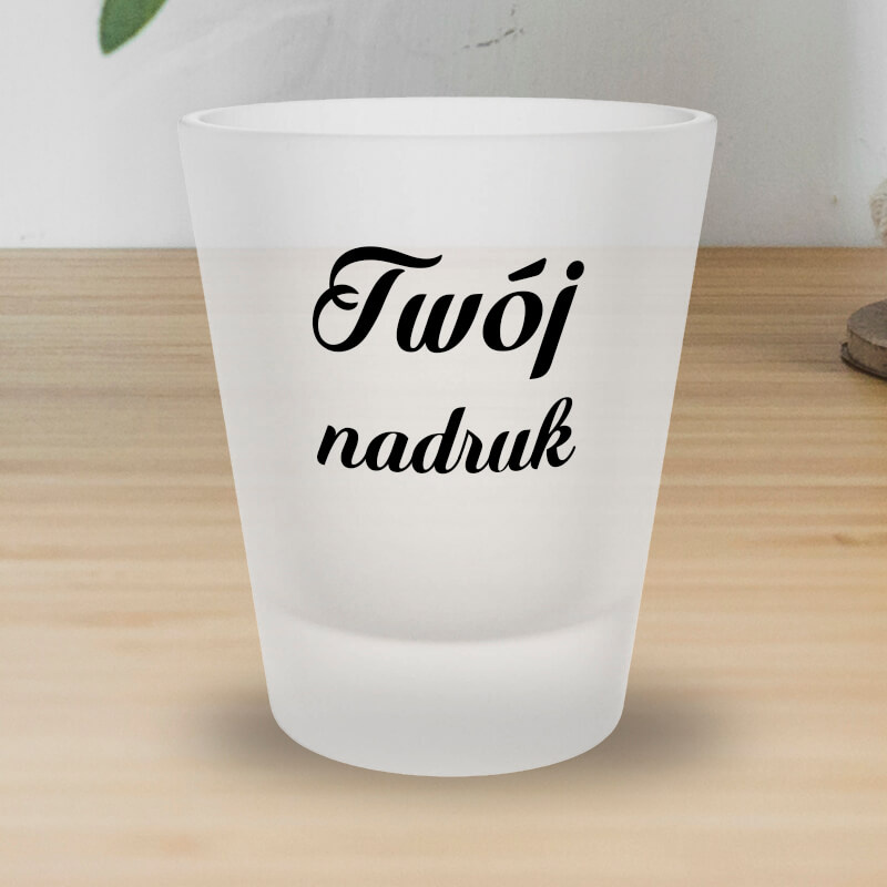Kieliszek 45 ml z mrożonego szkła z Twoim nadrukiem