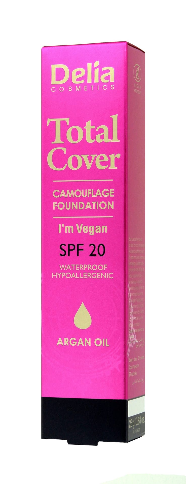 DELIA Cosmetics Cosmetics Total Cover wodoodporny make-up SPF 20 odcień 55 Natural 25 g