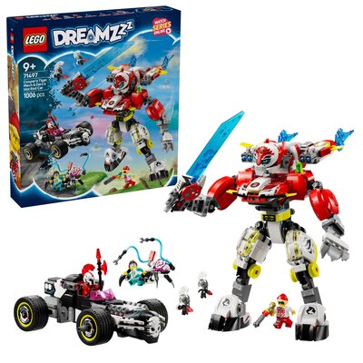 LEGO 71497 DREAMZzz Tygrysi mech Coopera i hot rod Zero
