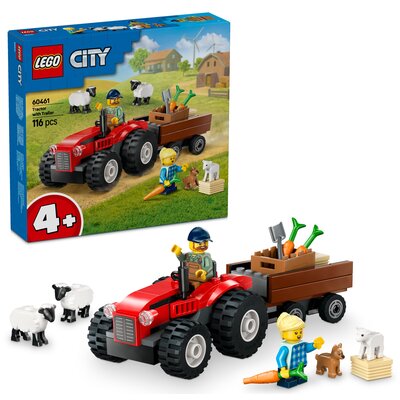 LEGO 60461 City Czerwony traktor z przyczepą i owcą