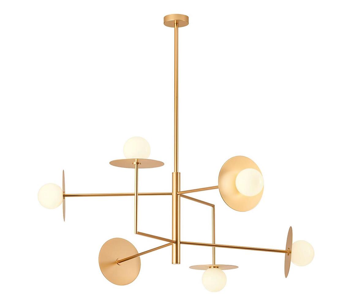 Redo 01-2733 - Żyrandol na drążku PLATO 6xG9/10W/230V zl.