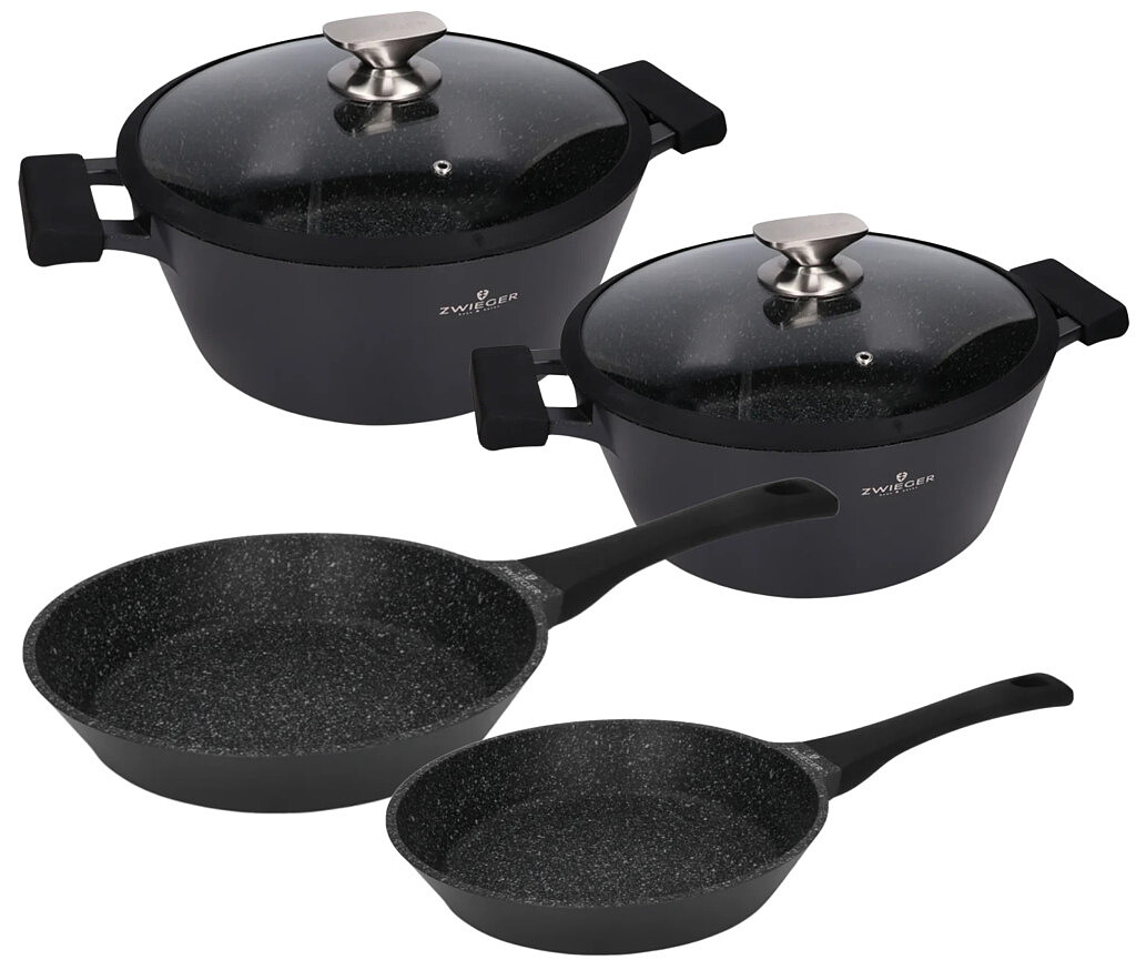Zestaw garnków i patelni 6 el. Zwieger Black Stone od 99 zł