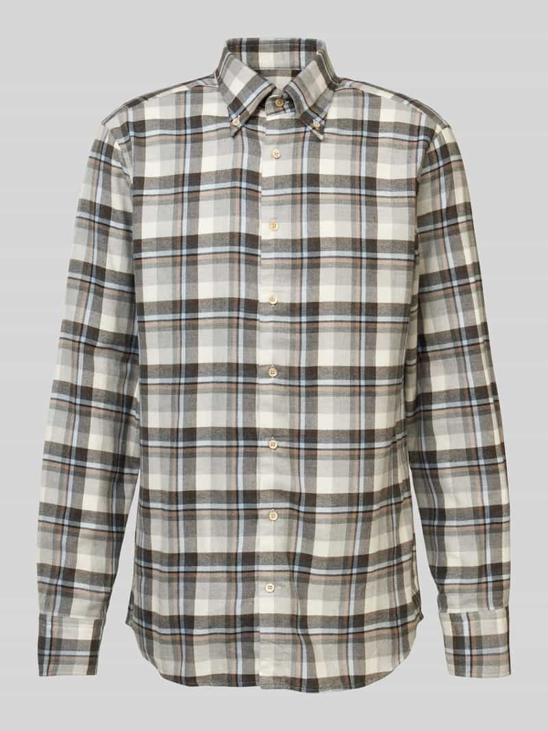 Koszula biznesowa o kroju regular fit z kołnierzykiem typu button down