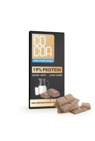 Czekolada Bia��a Proteinowa Z Bia��kiem WPC BEZ Dodatku Cukr��w 65 g - Cocoa