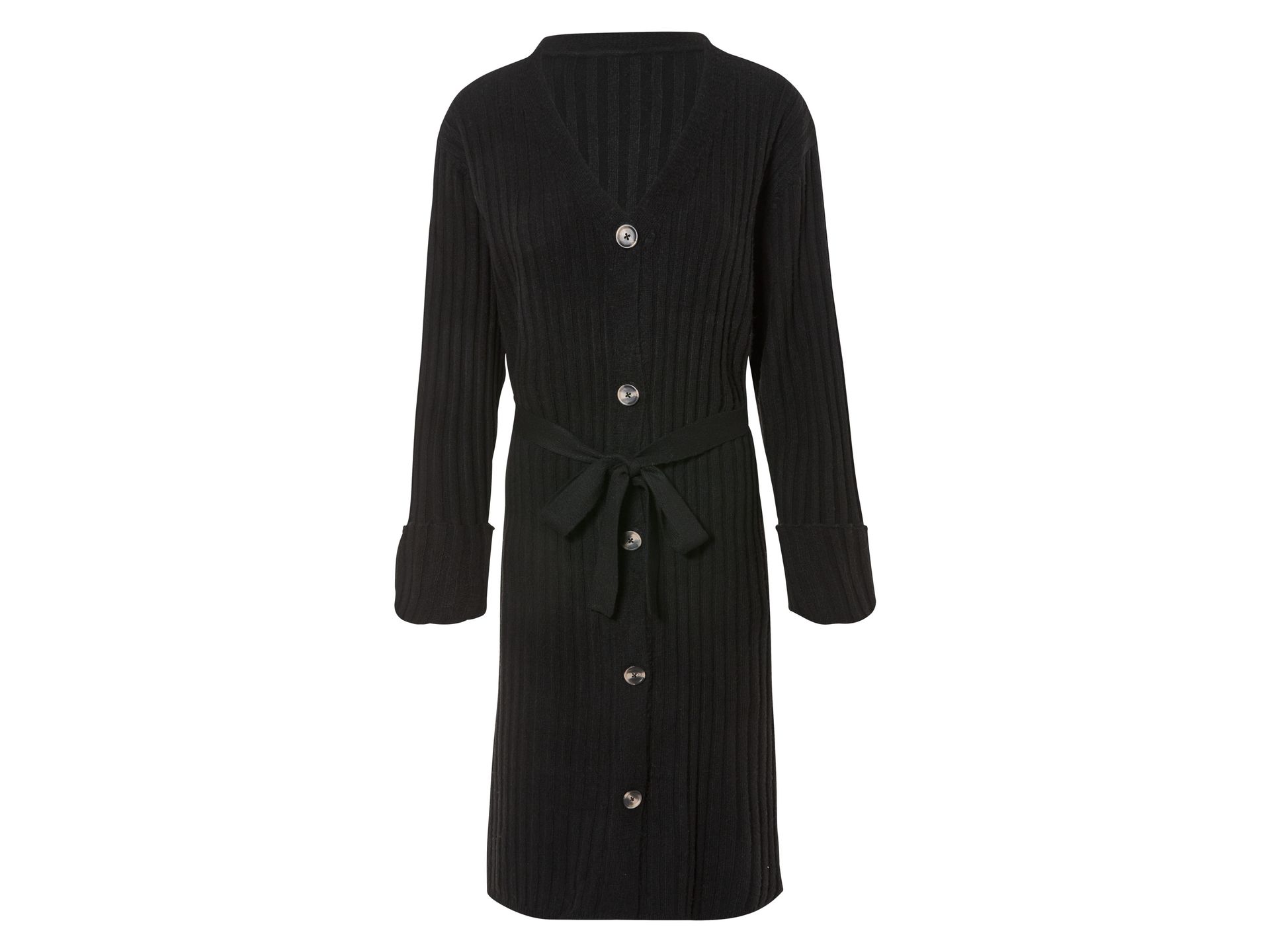 esmara® Kardigan damski z recyklingu (S (36-38), Czarny)