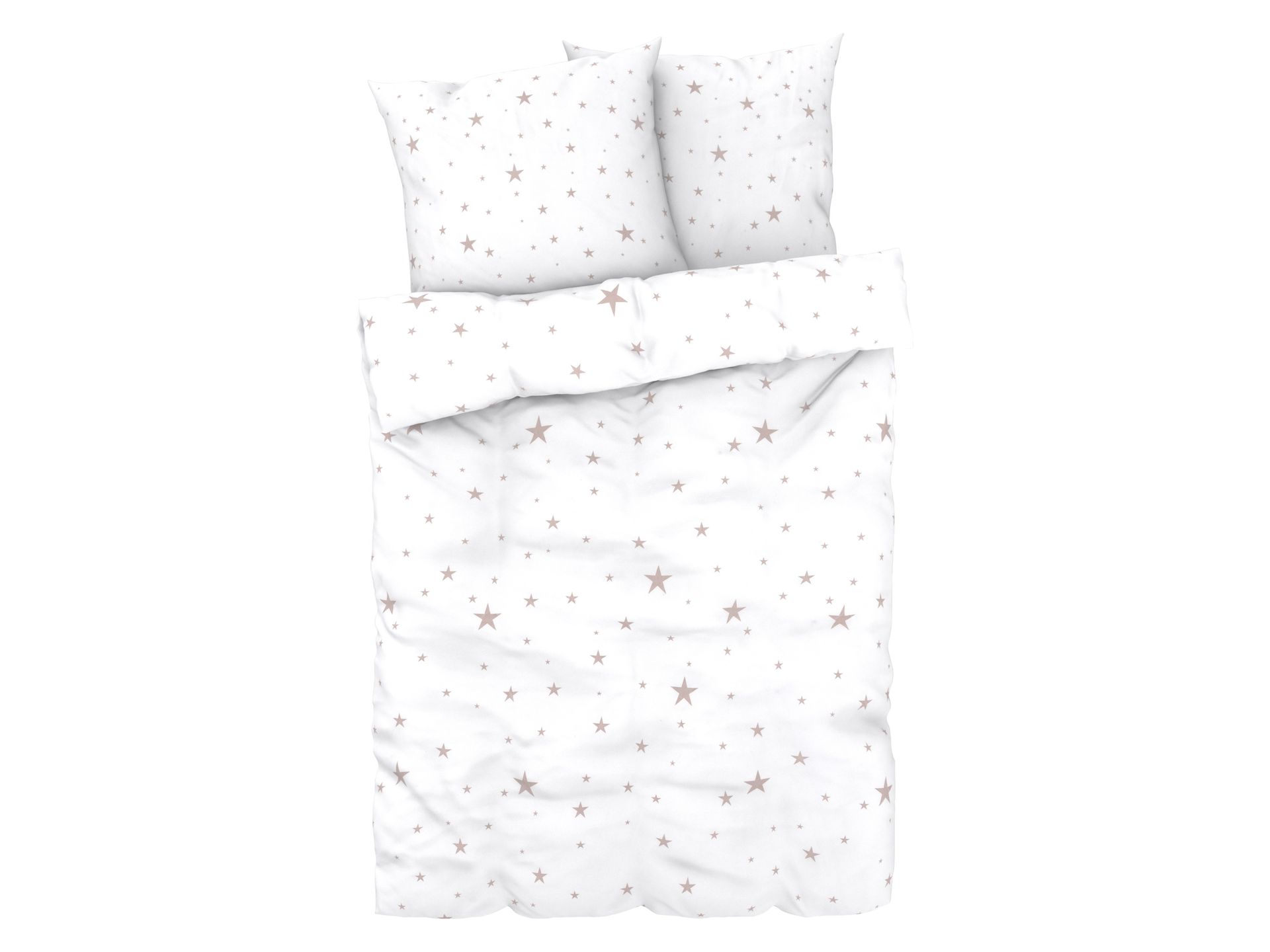 LIVARNO home Pościel satynowa z mikrowłókna satynowego, 220 x 200 cm (Gwiazdy)
