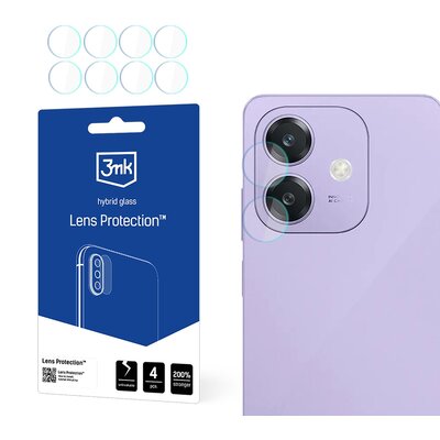Szkło hybrydowe na obiektyw 3MK Lens Protection do Oppo A3 4G