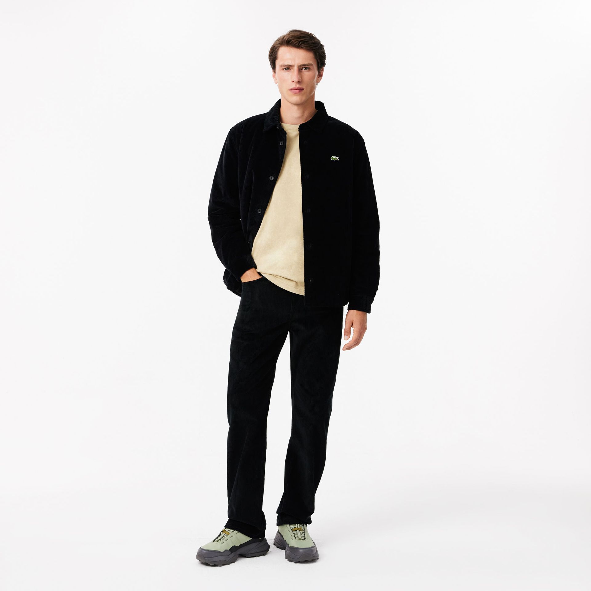 Bawełniane spodnie sztruksowe z 5 kieszeniami