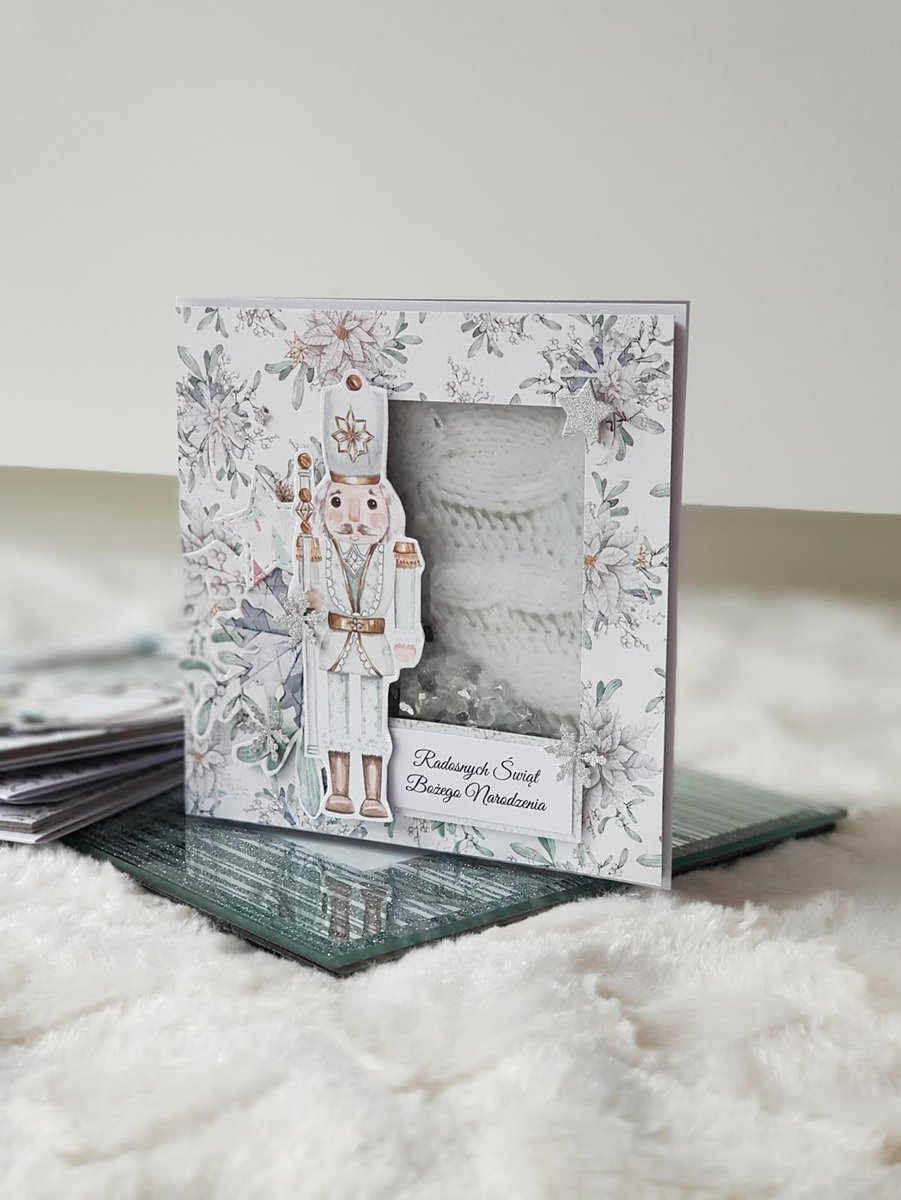 Kartka świąteczna - dziadek do orzechów, shaker card - MyPerfectDay