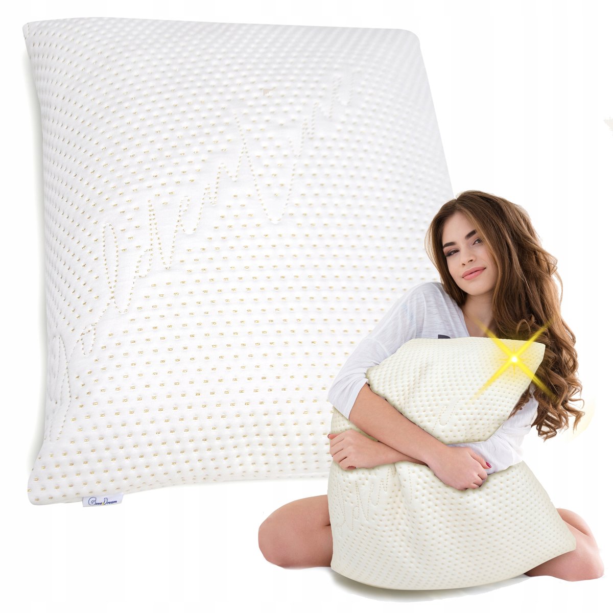 Poduszka do przytulania 60x50 cm Golden Dream do spania terapeutyczna