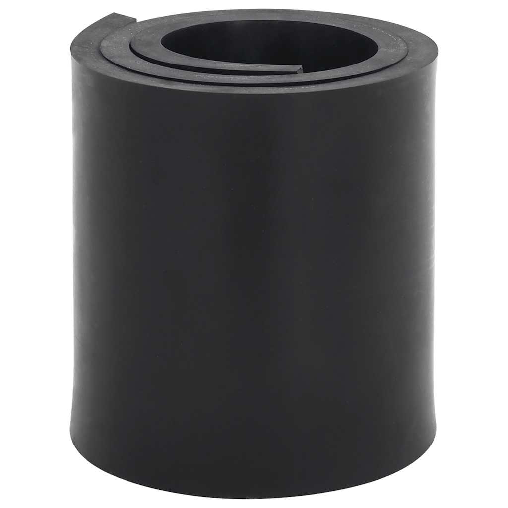 vidaXL Gumowa krawędź do pługa śnieżnego czarna 80x15x1 cm