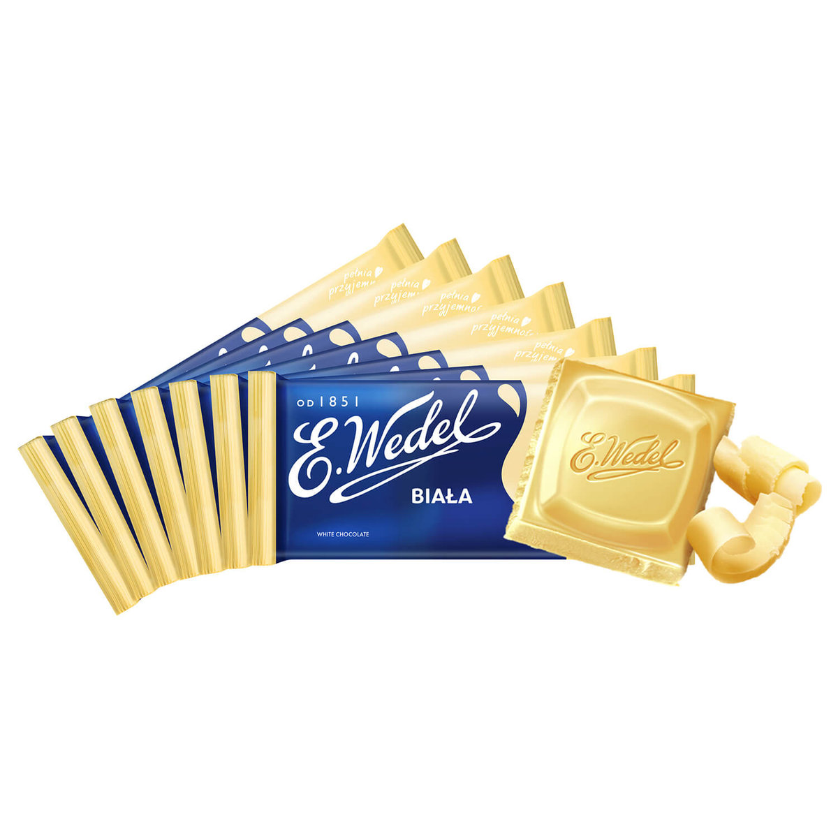 Czekolada biała E.Wedel 7 sztuk x 80 g E.Wedel