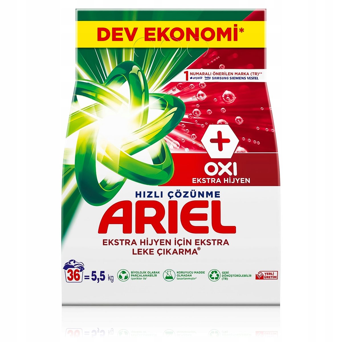 Proszek Do Prania Białego Ariel Ultra Oxi Ekstra Higiena 5,5 Kg