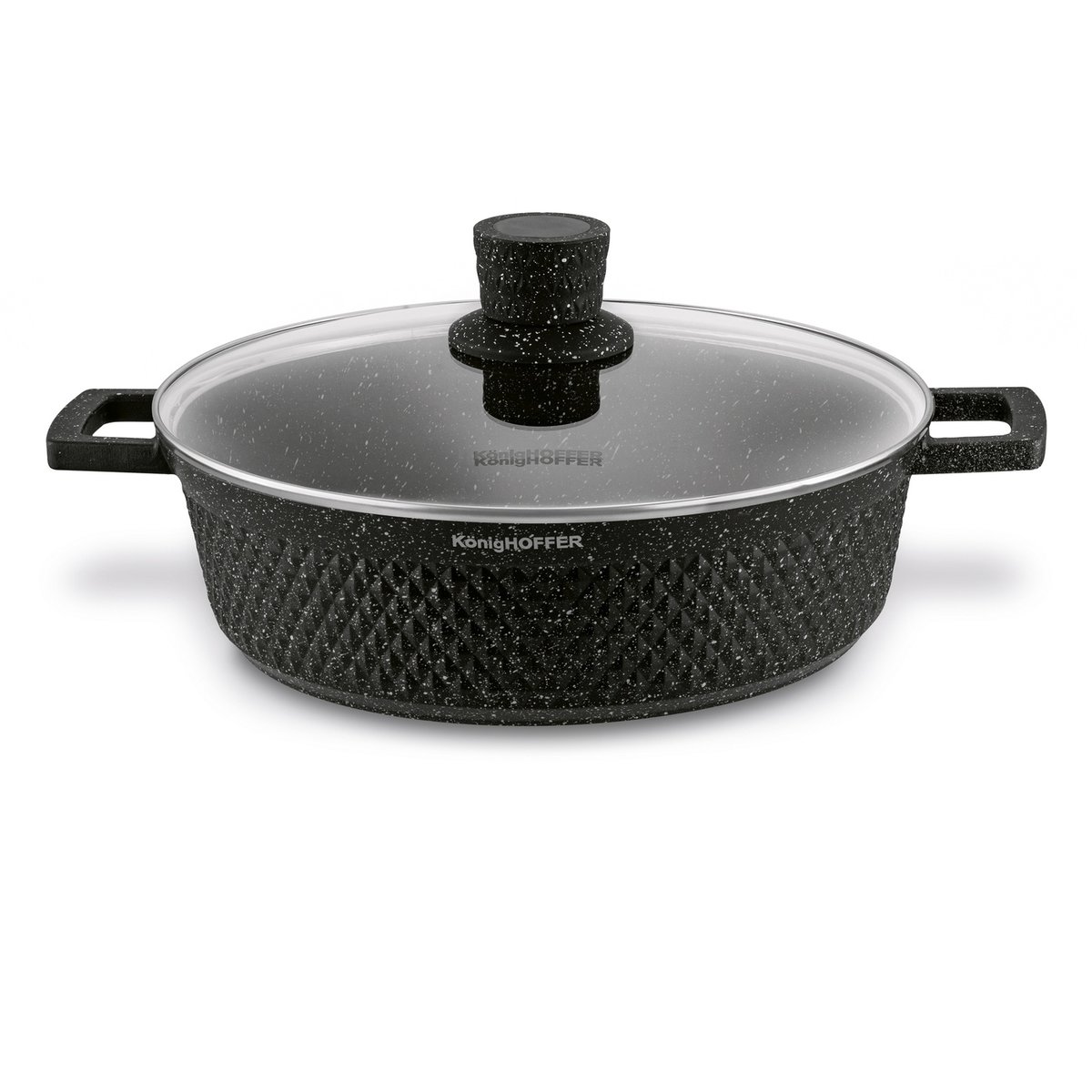 Patelnia Marmurowa Indukcja Patelnia Do Piekarnika 28Cm Escuro Konighoffer