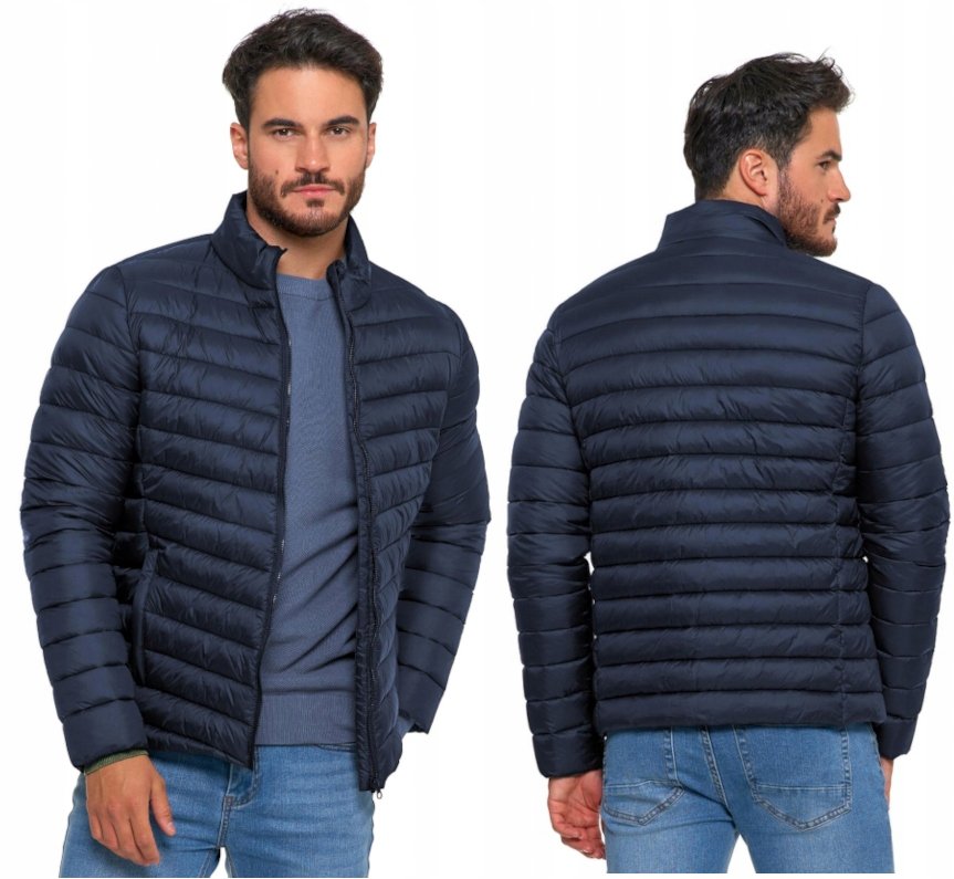 Męska kurtka puchowa Moraj OMW5900-003 granat XL