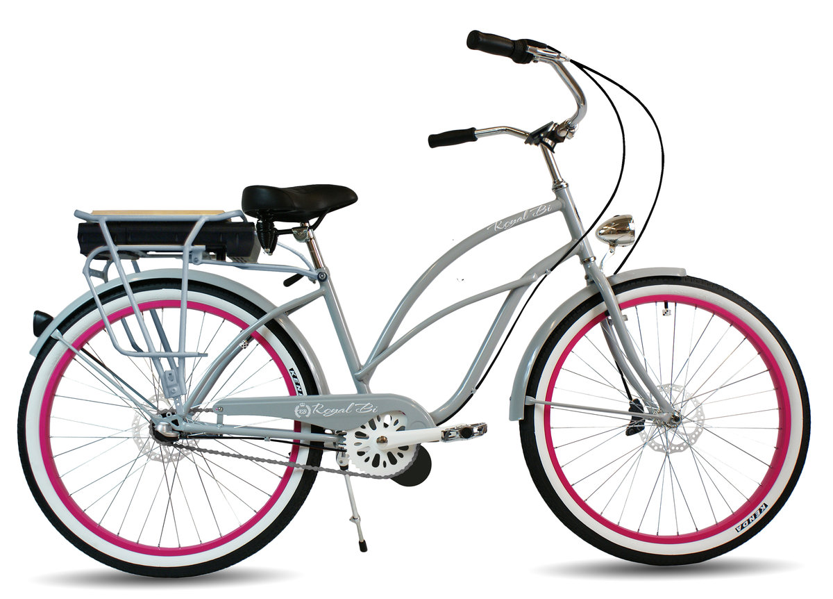 Rower Elektryczny Miejski Cruiser Pink Panther 26 E-Bike