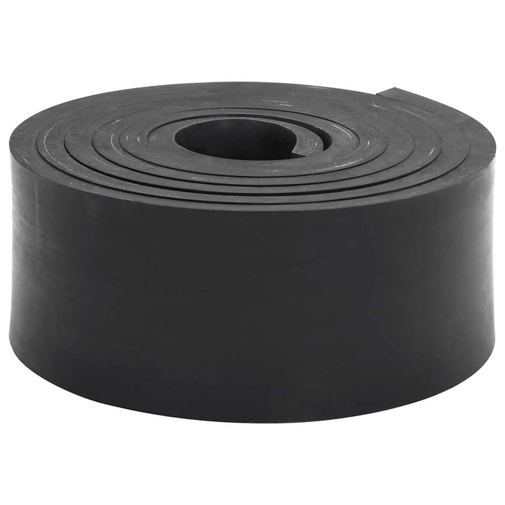 vidaXL Gumowa krawędź do pługa śnieżnego czarna 300x8x1 cm