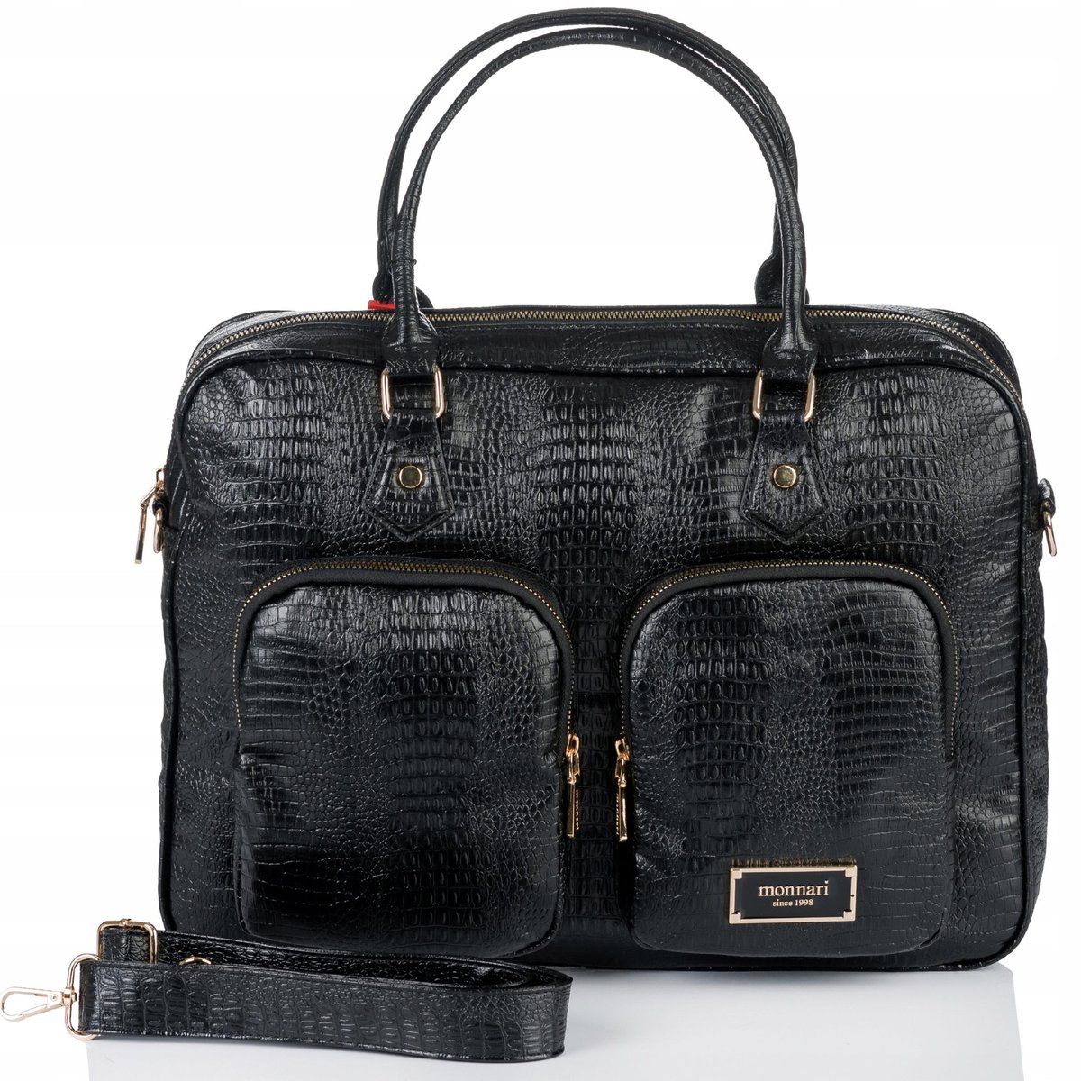 Elegancka Damska TORBA NA LAPTOPA Tableta Dokumenty Monnari Aktówka A4