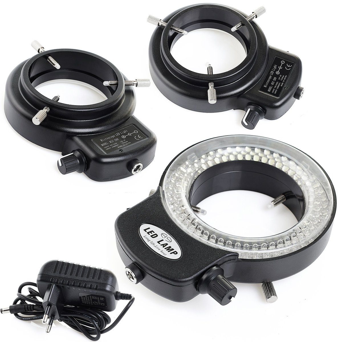 Regulowane Oświetlenie LED 144x do Mikroskopu Stereoskopowego Cyfrowego