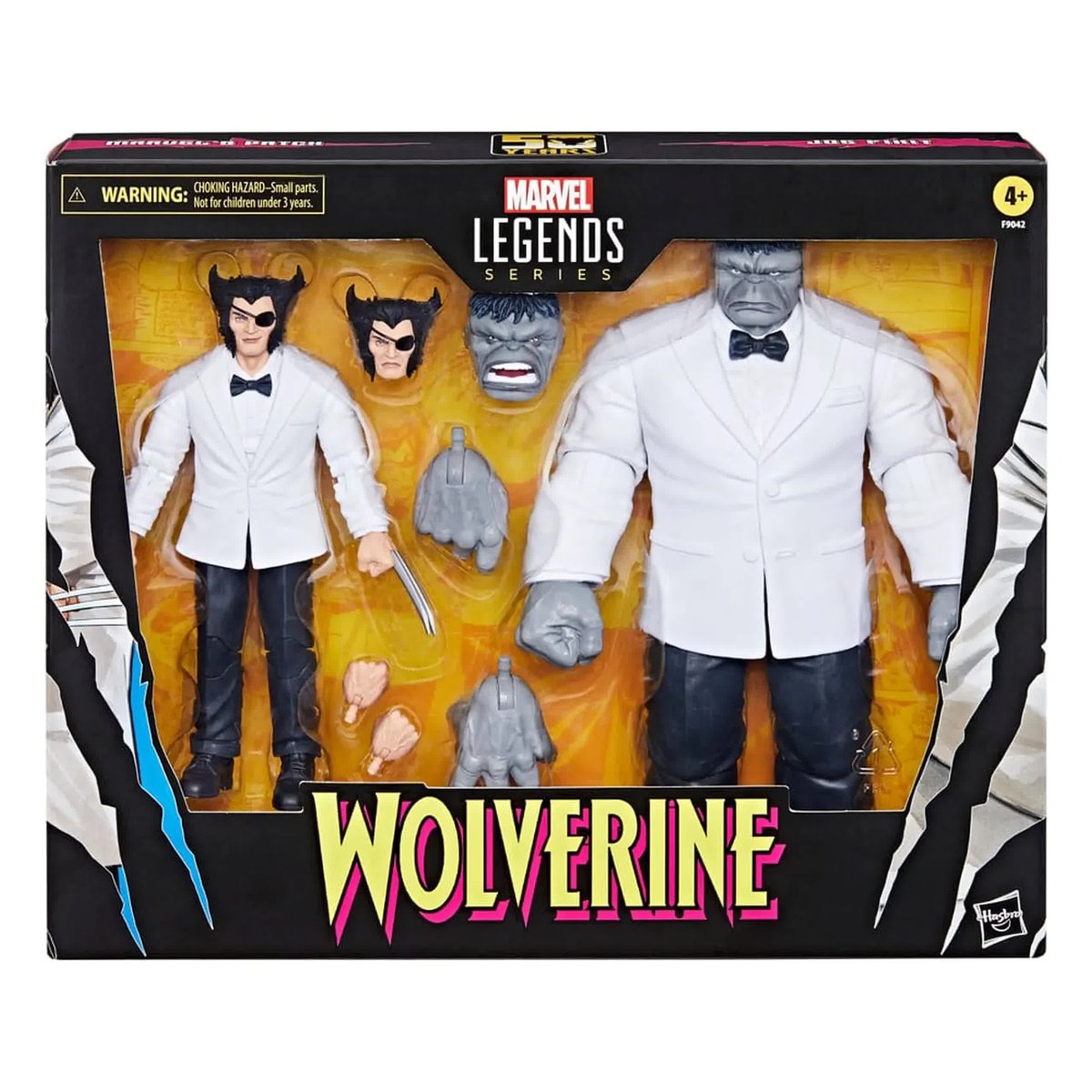 Zestaw 2 Figurek: Wolverine 50Th Anniversary Marvel Legends Action Figure 2-Pack Marvel's Patch & Joe Fixit 15 Cm