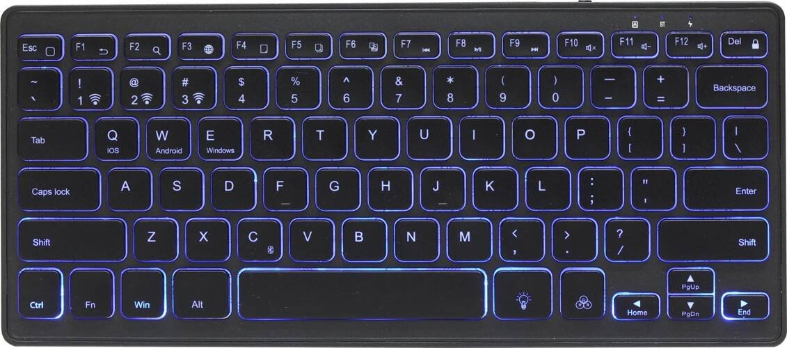 Klawiatura Bezprzewodowa Gembird KB-BTRGB-01-DE QWERTZ