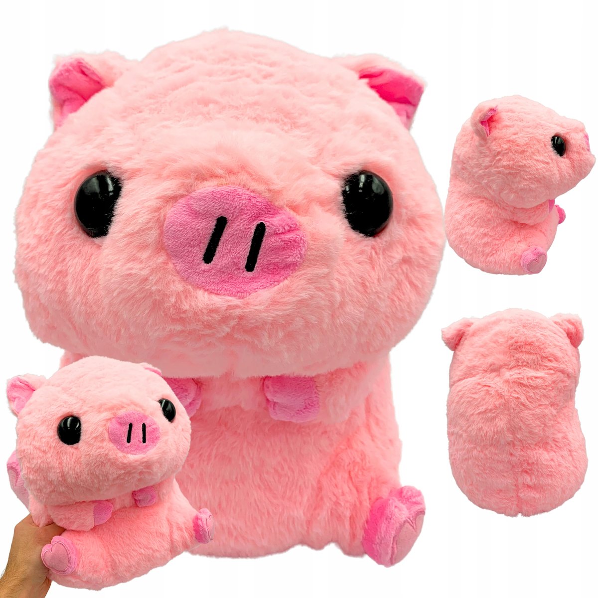 Maskotka Świnka Pluszak Miękka Zabawka Miś Przytulanka Duża 40 cm