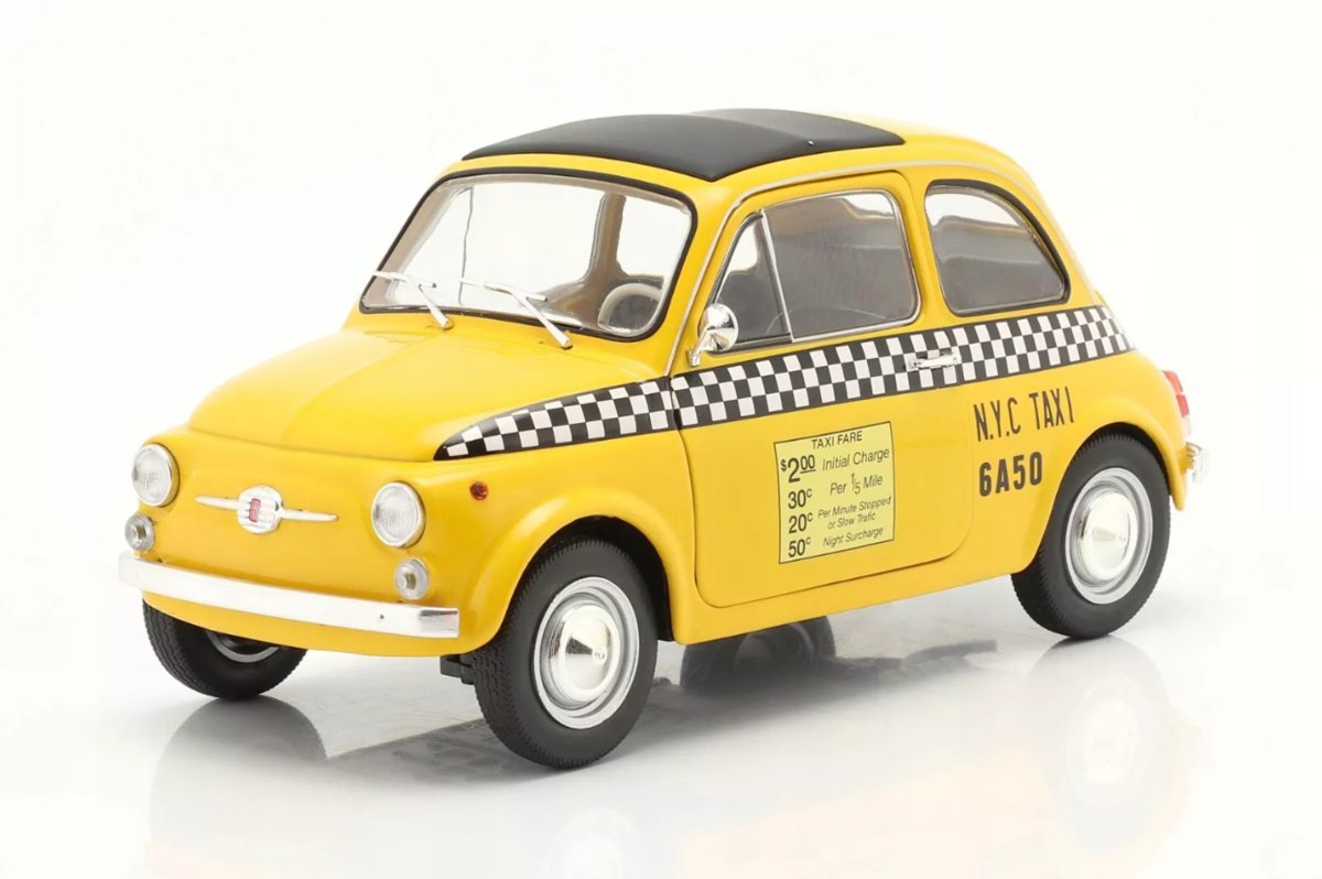 Fiat 500 Taxi NYC - 1965, yellow Solido 1:18