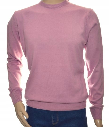 Sweter męski z kaszmiru i wełny merynosów kaszmirowy 2XL XXL wrzosowy 162