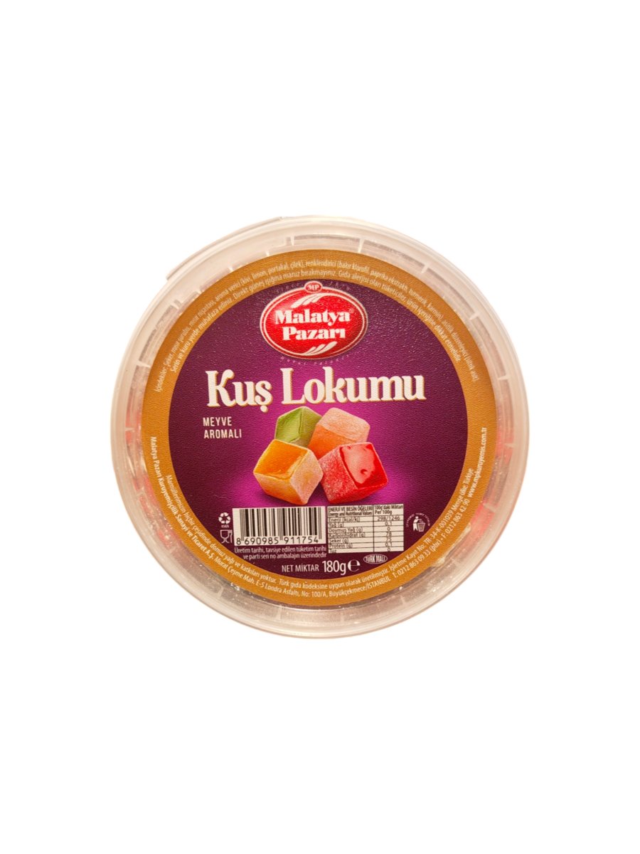 Malatya Pazarı Meyveli Lokum 180g – Tradycyjny Turecki Rachatłukum z Owocami