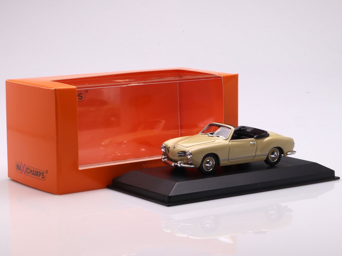 Volkswagen Karmann Ghia Cabriolet - 1955, yellow Minichamps 1:43
