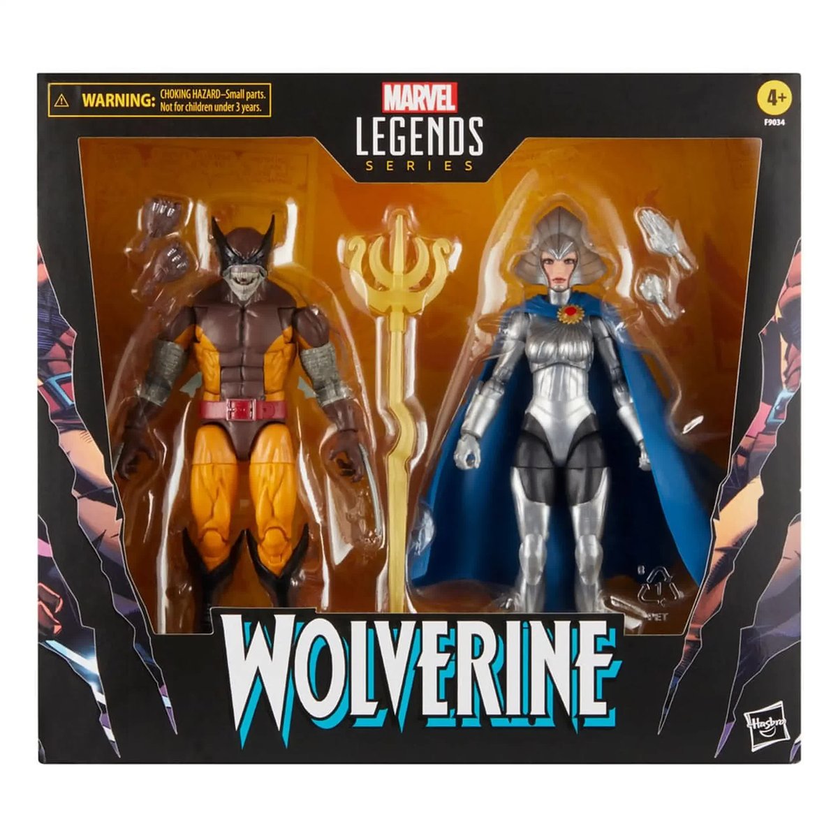 Zestaw 2 Figurek: Wolverine 50Th Anniversary Marvel Legends Action Figure 2-Pack Wolverine & Lilandra Neramani 15 Cm