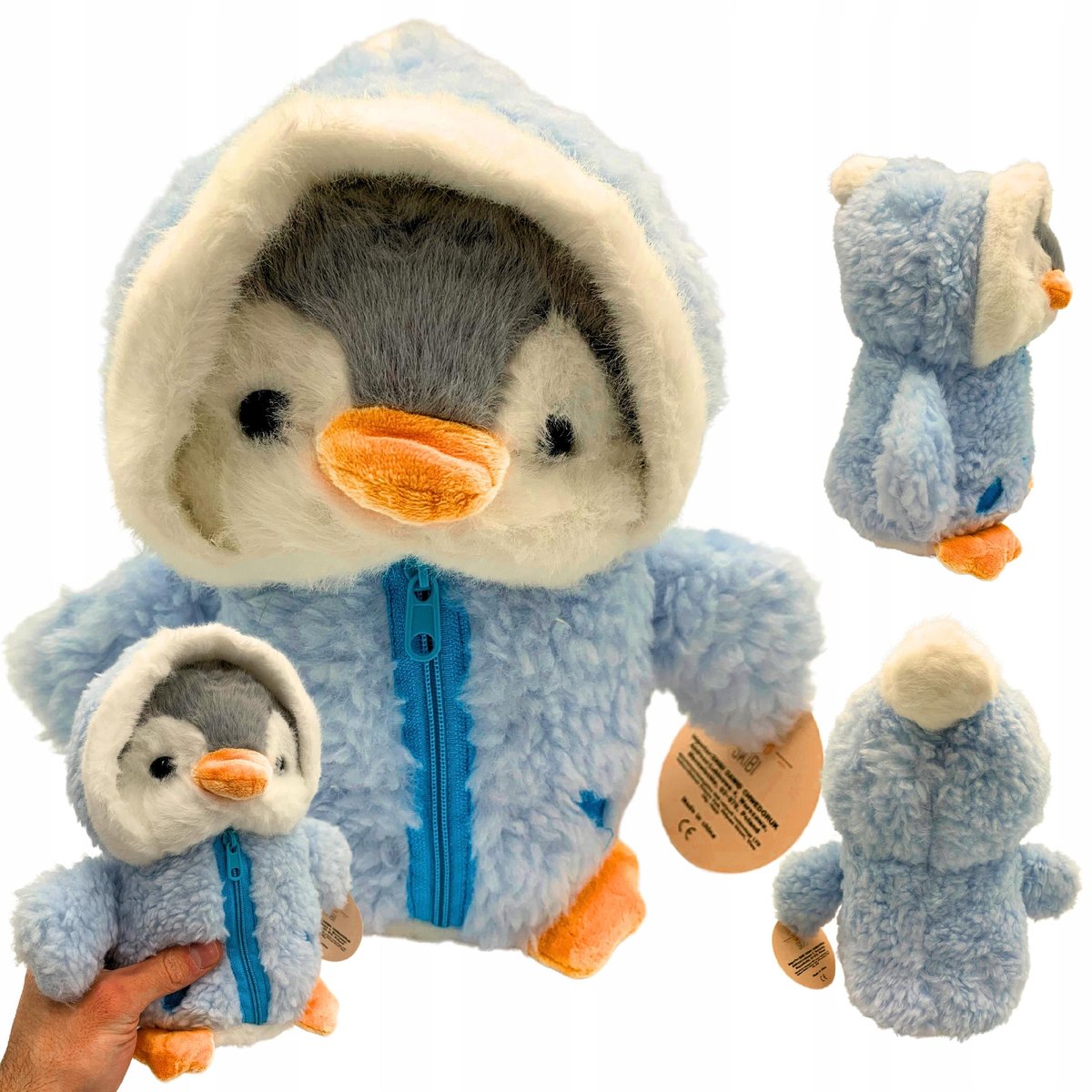 Pluszak Świąteczny Pingwin Pingwinek Maskotka Zimowa Pluszowa Zabawka