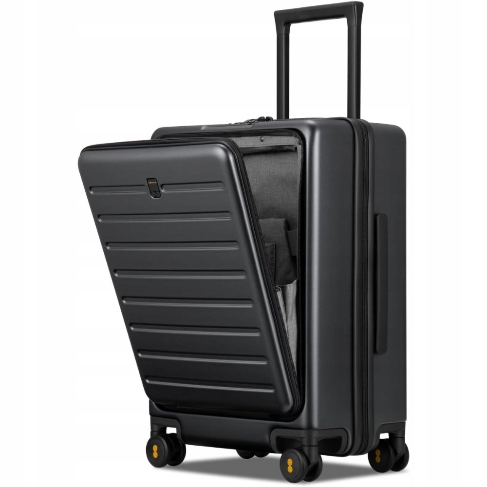 Level8 Walizka Twarda Średnia Poliwęglan 35 l 38 x 26 x 55 cm Czarna