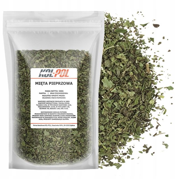 MIĘTA PIEPRZOWA 500g Herbata suszona liście mięty