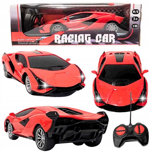 Samochód Zdalnie Sterowany LAMBORGHINI Auto RC Pilot 1:18 Czerwony