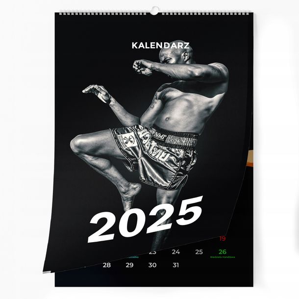 # Kalendarz Ścienny 13-stronny Na 2025 A3 Herbata Niedziele Handlowe