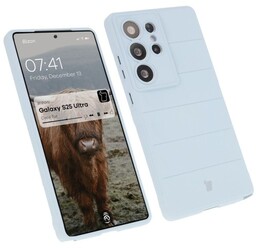 Bizon Pancerne etui Case Tur do Galaxy S25 Ultra, jasnoniebieskie