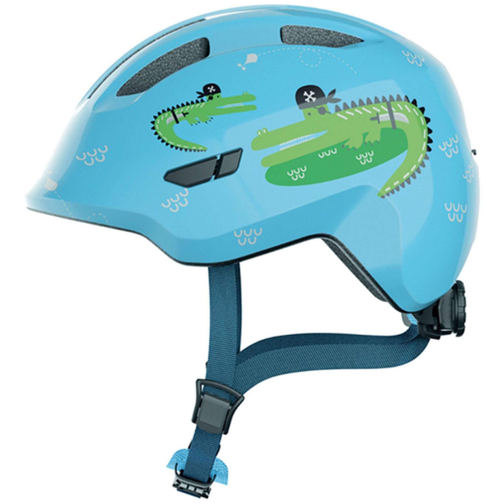 Kask rowerowy dziecięcy niebieski ABUS rozmiar M 50-55 cm