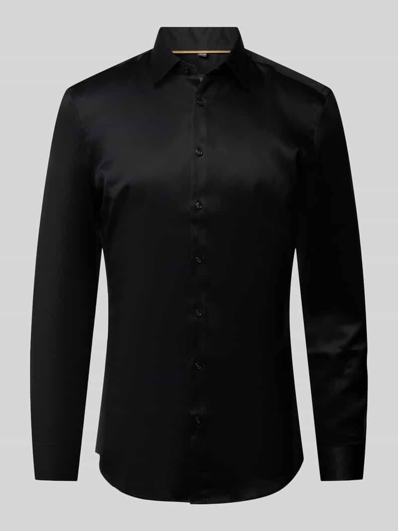 Koszula biznesowa o kroju super slim fit z kołnierzykiem typu kent