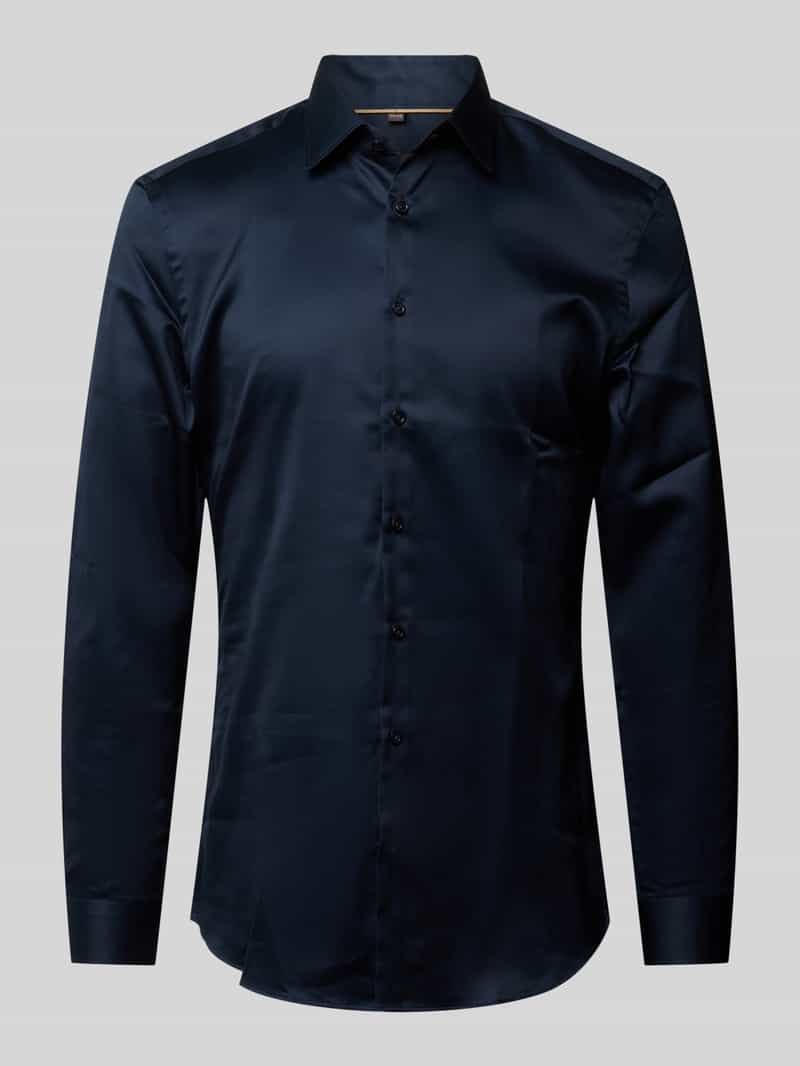Koszula biznesowa o kroju super slim fit z kołnierzykiem typu kent