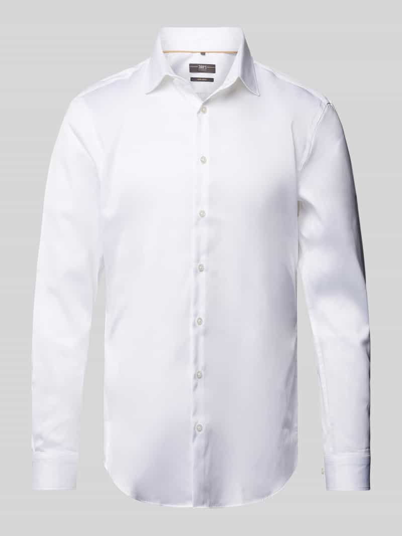 Koszula biznesowa o kroju super slim fit z kołnierzykiem typu kent
