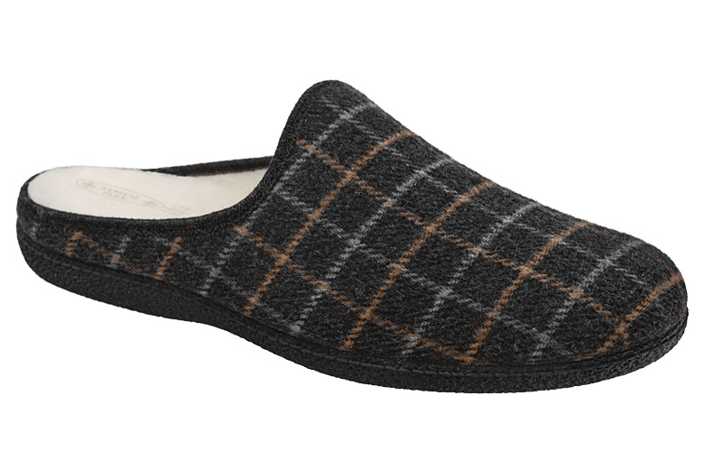 Kapcie SANITAL FLEX LC11664X H Grey Grafitowe Pantofle domowe Ciapy zdrowotne