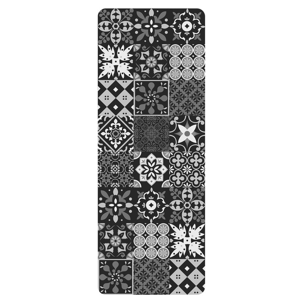 Czarny chodnik z PCV 45x120 cm Salou – douceur d'intérieur