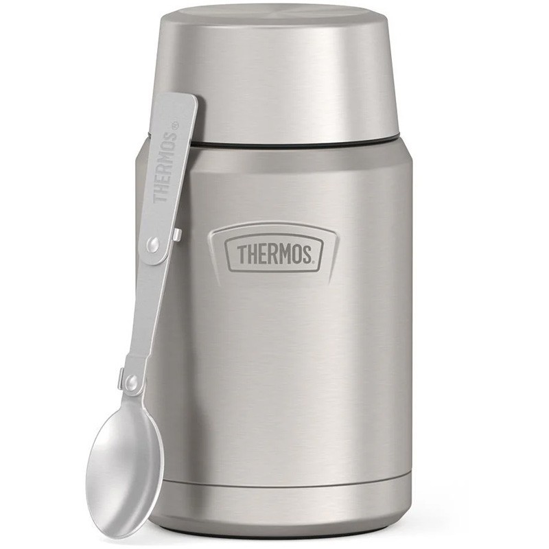 Termos Na Jedzenie Z Składaną Łyżką I Kubkiem - Nierdzewny 710ml Thermos Icon