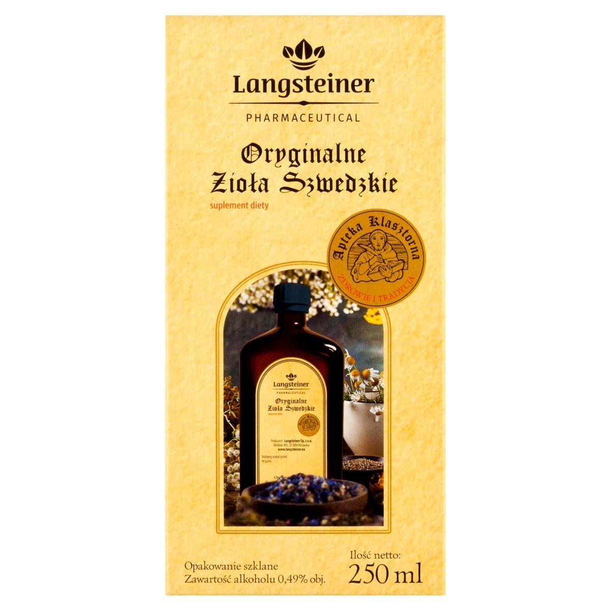 Oryginalne Zioła Szwedzkie 250ml 