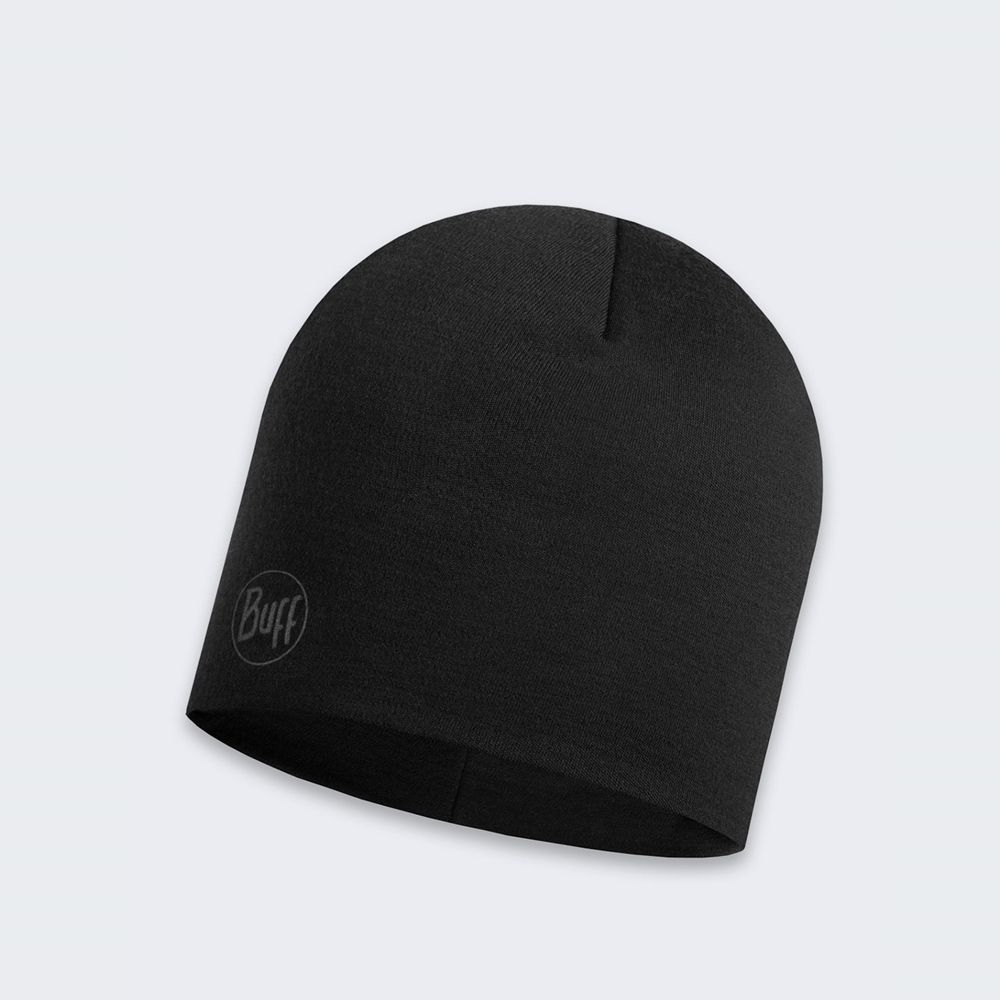 Czapka wełniana Buff Safety Merino Wool Thermal Solid Black